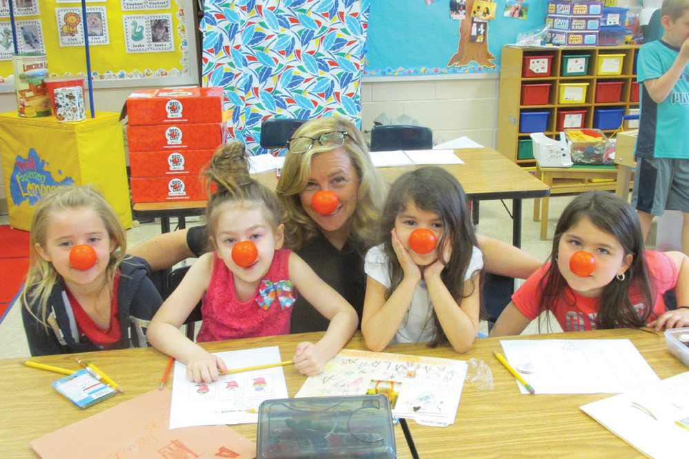 FUN(D)RAISERS: This will be the scene inside all Johnston elementary schools as well as the ECC next Thursday when Red Nose Day II tries to raise money that will fight poverty that strike children.