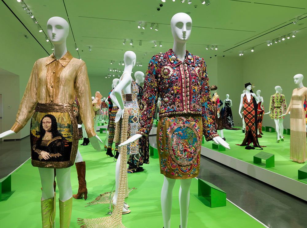 Installation view of &quot;All of Everything: Todd Oldham Fashion.&quot; Exhibition on view at the RISD Museum April 8&ndash;September 11, 2016. RISD Museum, Providence, RI.