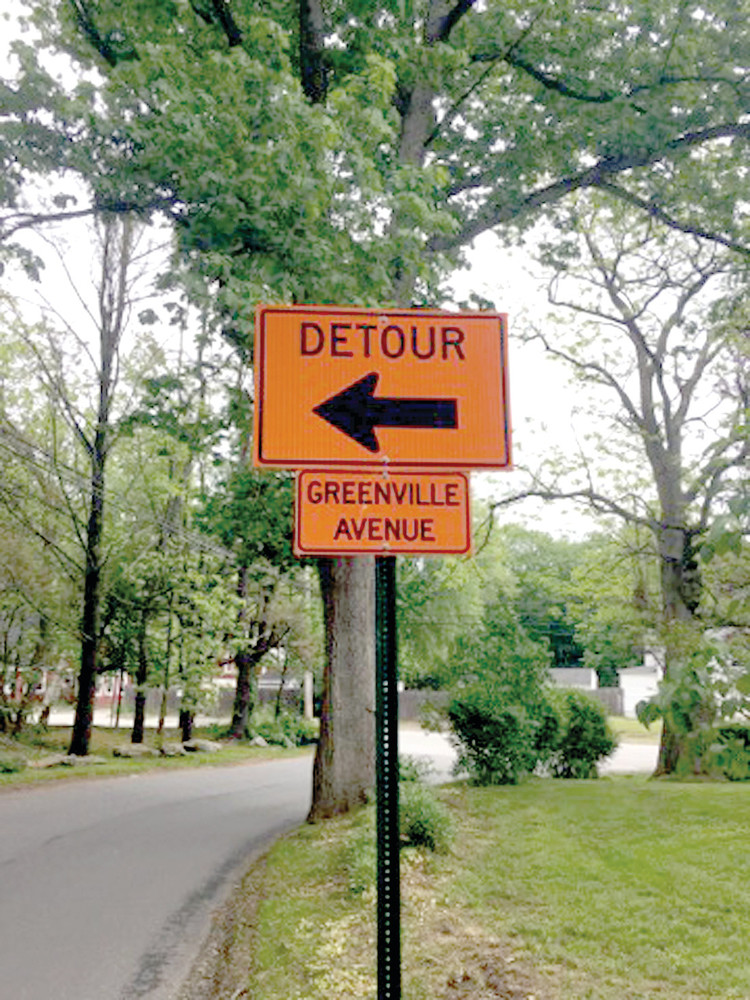 DETOUR AHEAD: Progress with the Greenville Avenue sewer and water extension project will mean changes in traffic patterns.