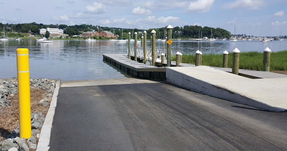 GODDARD BOAT RAMP: The new Goddard Park boat ramp is fully-accessible and features a new deeper water launch site. (Submitted photo)
