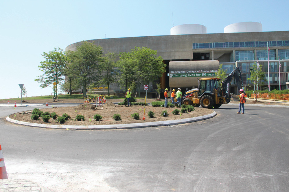 The new rotary outside the CCRI Knight campus in Warwick.