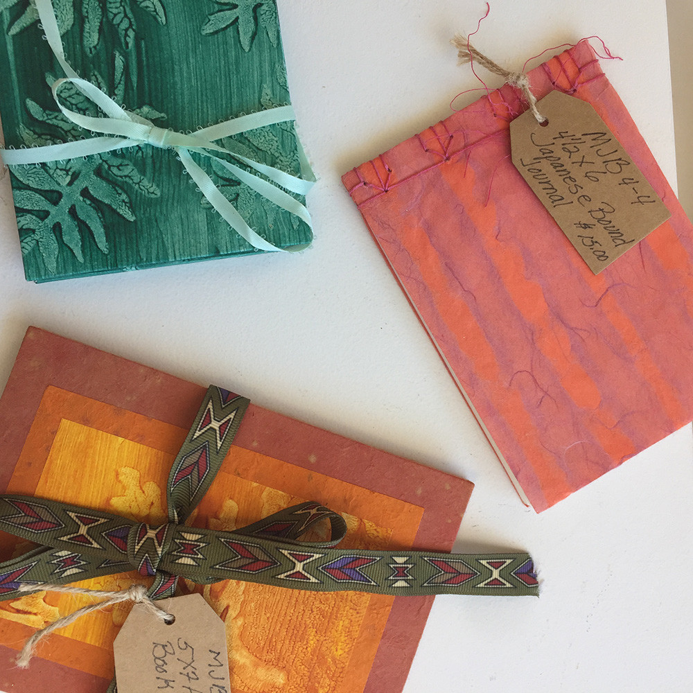 Handmade books by Mary Jane Bohlen, $12&ndash;$20