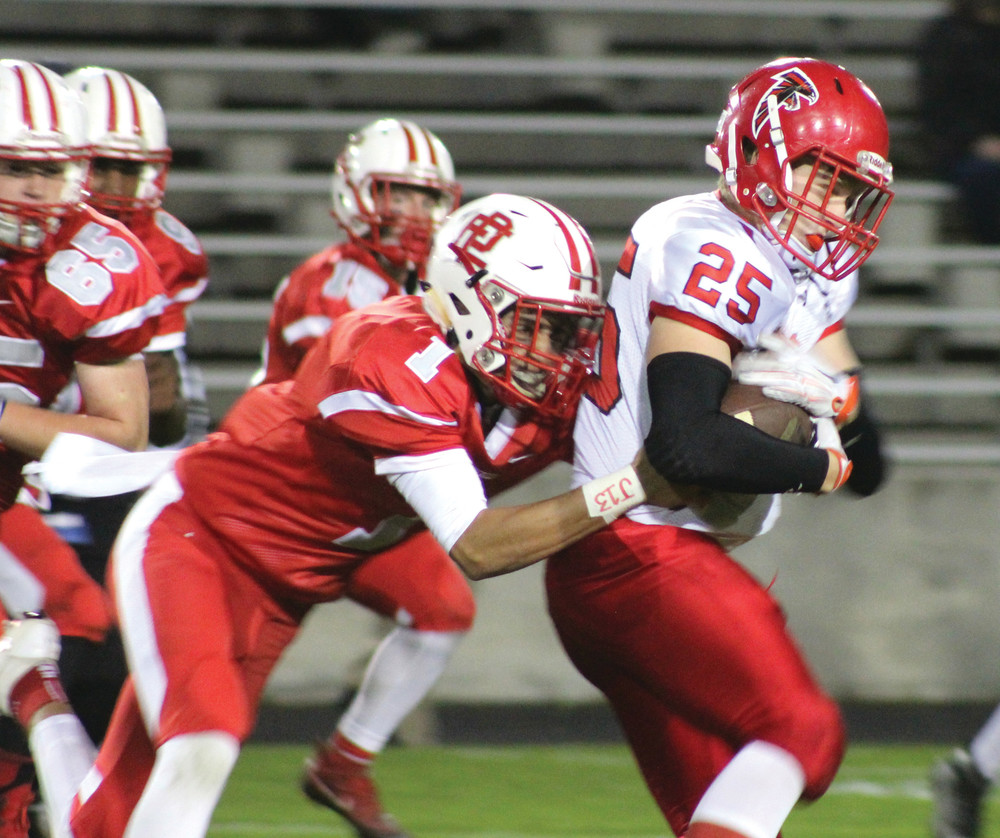 TOUGH TO TACKLE: Will Such will be a key player for Cranston West on both sides of the ball this season.