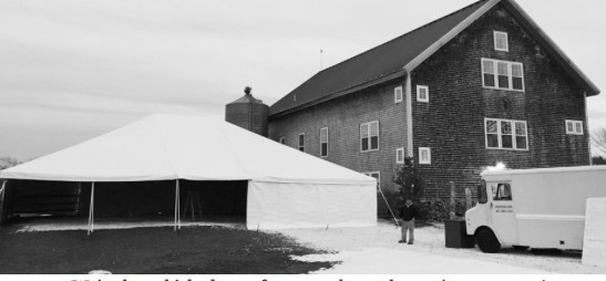 Buzzards Bay Brewing&rsquo;s tent in happier times.