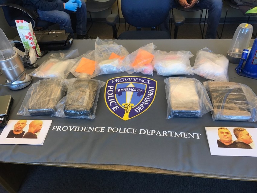The narcotics seized by Providence Police on November 21.