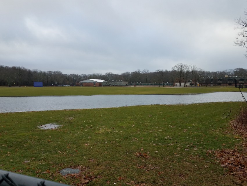 School officials say the flooded field at Barrington Middle School &mdash; the future site of the new middle school building &mdash;&nbsp;was to be expected following the rain storm on Friday. &quot;We concluded that nothing appears out of the ordinary for a heavy rain event, at this location,&quot; wrote KBA architect Larry Trim. &quot;Fields typically drain slower than roads and buildings.&quot;