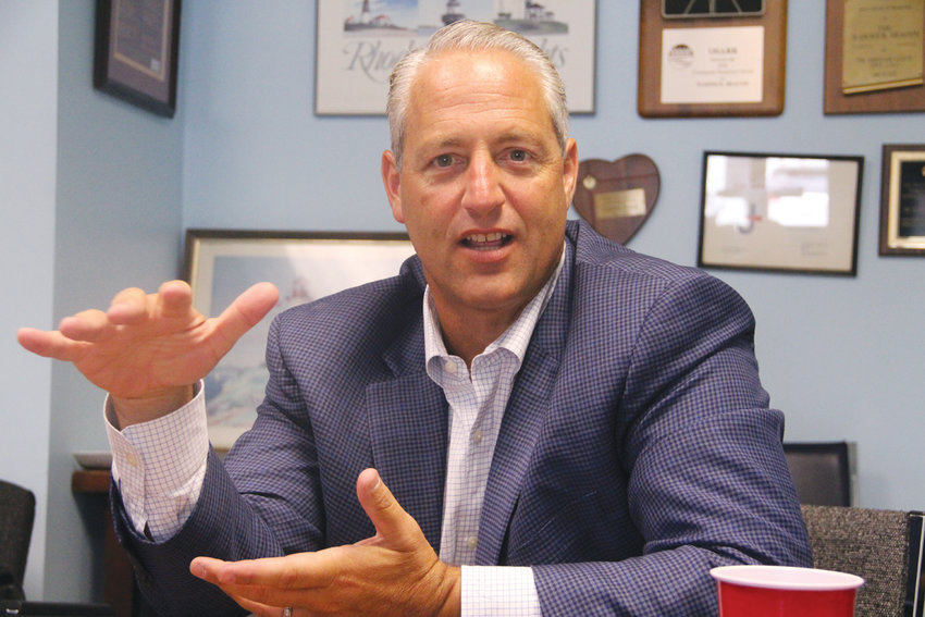NOT A FAIR PLAY? Marc Crisafulli, president of Twin River Rhode Island, argues that the proposed deal to extend IGT&rsquo;s contract for 20 years is not in the best interests of the state or Twin River during a Tuesday interview.
