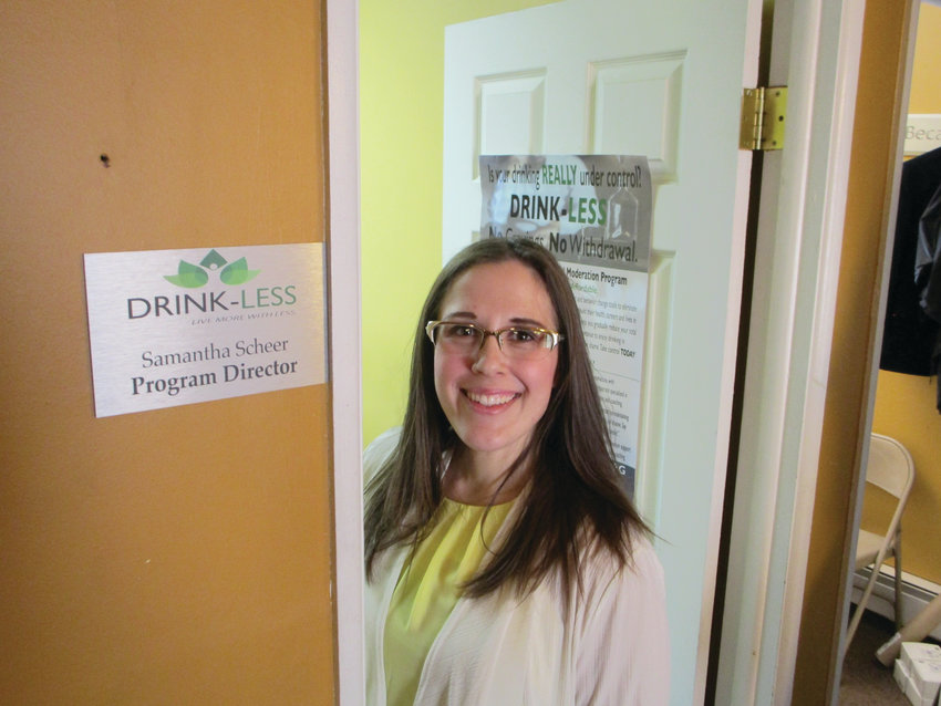 &lsquo;TO HELP PEOPLE&rsquo;: Samantha Scheer, 29, has previously worked for Lifespan and CVS, as well as her own consulting firms. Now, she aims to assist people with alcohol dependency through the Drink-Less outpatient clinic in Cranston.