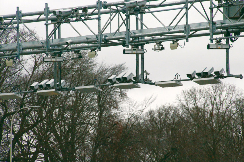 ON THE WATCH: The gantry on Route 95 at the Centerville Road bridge.