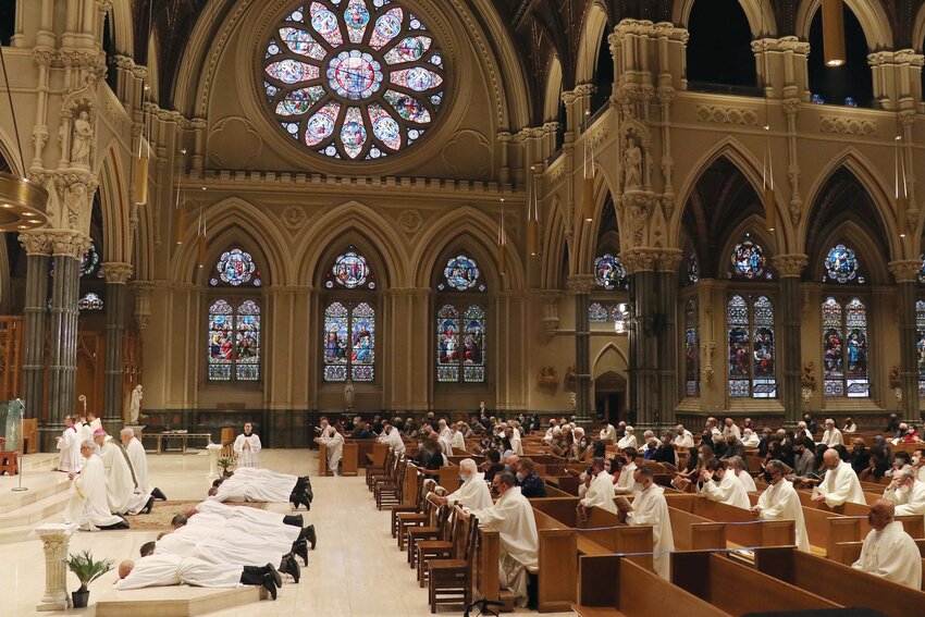 On Oct. 24, 2020, Bishop Thomas J. Tobin, ordained nine men to the Sacred Order of Deacons at the Cathedral of SS. Peter and Paul, Providence. The next class of permanent deacons for the Diocese of Providence will be ordained in 2026.