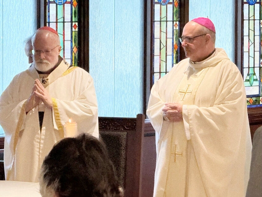 It’s a regular morning Mass at the Archdiocese of Boston's Chancery building in Braintree, one hour before the official press conference to introduce the successor to Boston Cardinal Seán P. O'Malley, OFM, Cap. 
