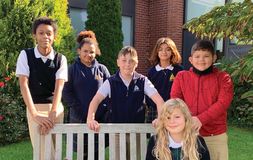 Families in the Star Kids program are able to choose the educational environment that best suits their child, including 18 Catholic schools throughout the Dioceses of Providence and Fall River.  This sampling of young scholars from All Saints Academy in Middletown includes two sets of siblings &mdash; showing the effect that Star Kid support can have on an entire family.