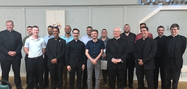 More than 100 people, including Auxiliary Bishop Robert C. Evans, gathered at the annual Seminarian and Parent Celebration Dinner, sponsored by the Serra Club of the Diocese of Providence.
