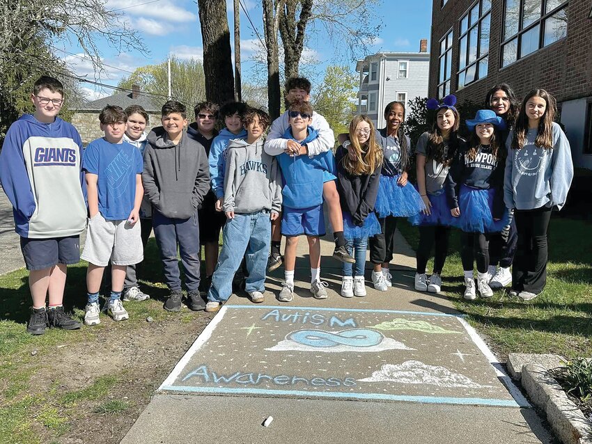 In celebration of April as Autism Awareness Month, students from Our Lady of Mount Carmel School in Bristol dressed in blue and spread kindness through their artwork. The school raised more than $550 which will be donated to Social Sparks: A Social Emotional Learning Center in Lincoln, for their programs on neurodiversity.