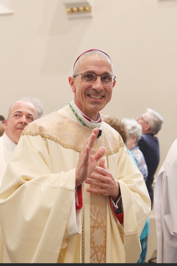On Tuesday, May 7, Bishop James T. Ruggieri was ordained and installed as the 13th Bishop of the Roman Catholic Diocese of Portland at the Cathedral of the Immaculate Conception in Portland, Maine. Boston Cardinal Seán Patrick O’Malley, OFM Cap., was principal consecrator, with retiring Portland Bishop Robert P. Deeley, J.C.D., and Providence Bishop Richard G. Henning, S.T.D., co-consecrators. Cardinal Christophe Pierre, apostolic nuncio to the United States, read the official mandate from Pope Francis.