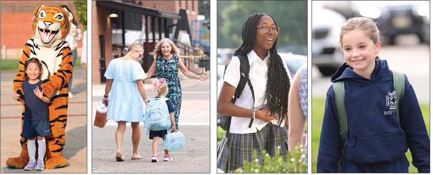 St. Mary Academy - Bay View students receive a warm welcome on the first day back to school, Wednesday, Aug. 30. This year marks the school’s 150th anniversary.