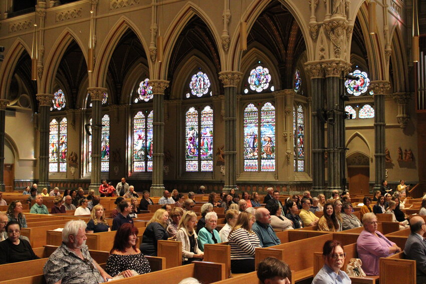 Students, alumni, and current and former faculty and staff of St. Mary Academy - Bay View, together with the Sisters of Mercy, gathered at the Cathedral of Saints Peter and Paul on Sunday, September 8 for Holy Mass and the start of 150th anniversary celebrations.