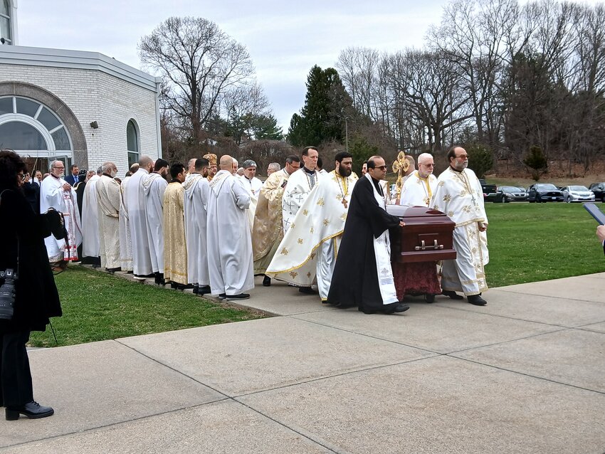 Rt. Reverend Exarch Joseph S. Haggar, better known as &ldquo;Father Joe,&rdquo; passed away peacefully early Sunday morning March 23, at the HopeHealth Hulitar Hospice Center in Providence. He was surrounded by family, parishioners, and Father Ephrem Kardouh, his successor at St. Basil the Great Melkite Catholic Church in Lincoln, where Father Joe served for over 58 of his 59 years as a Catholic priest.