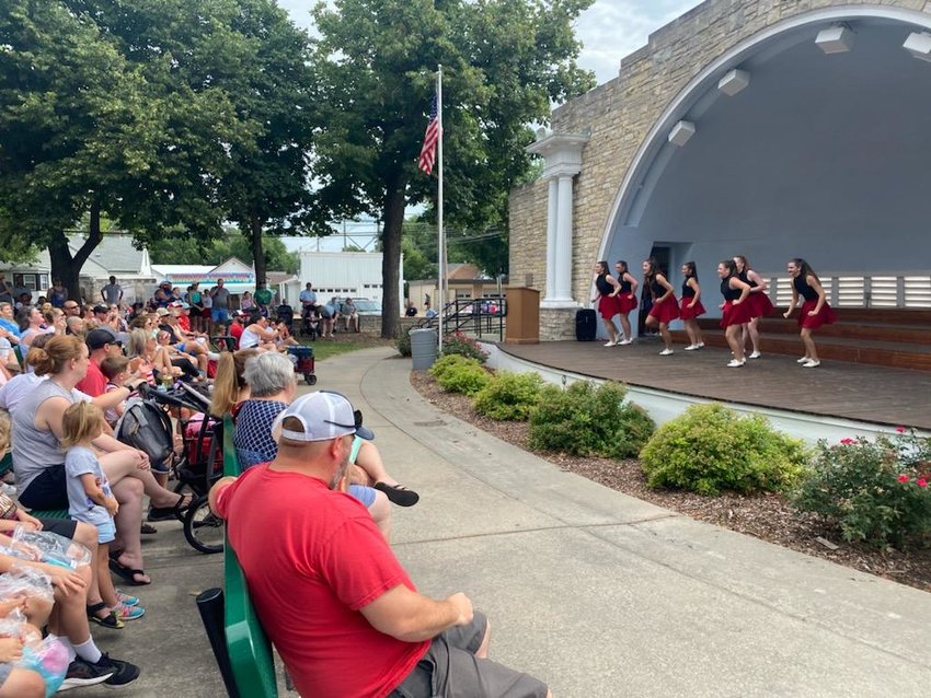 Dancers from the Luxe Academy of Lincoln perform at the bandshell on July 4 2022