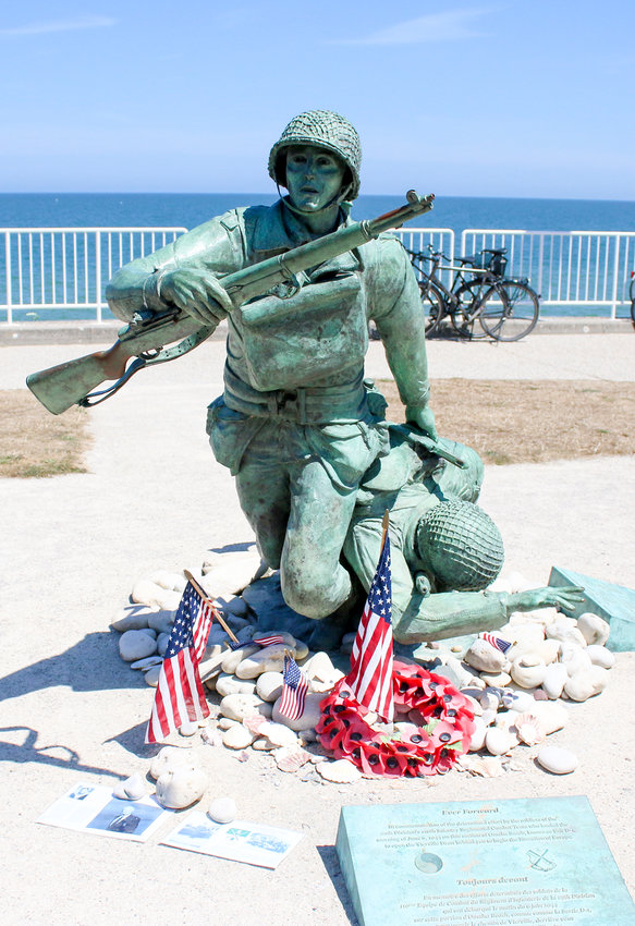 The National Guard Memorial at Omaha Beach