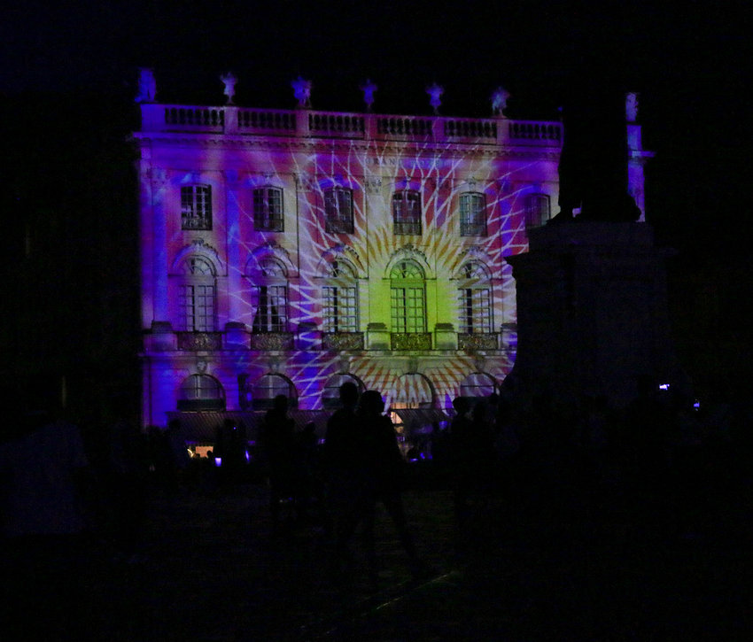The light show on the Place Stanislas capped the day. This year's show is called La Belle Saison.