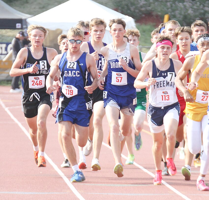 Clinton Turnbull of Centennial ran a personal-best time in the 3,200-meter run May 19 at the state track meet.