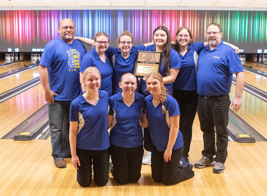 The Seward girls' bowling team is the District B3 champion.