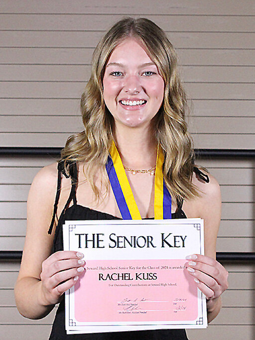 Rachel Kuss was named the Seward High senior key May 6.