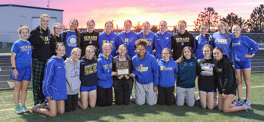 The Seward girls' track team was the district runner-up May 7 at Norris. Six individuals and two relays will represent the Bluejays at the state meet.