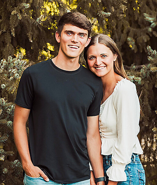 Simon Weidel, pictured with his wife Abigail, is the new high school principal at Malcolm Public School.