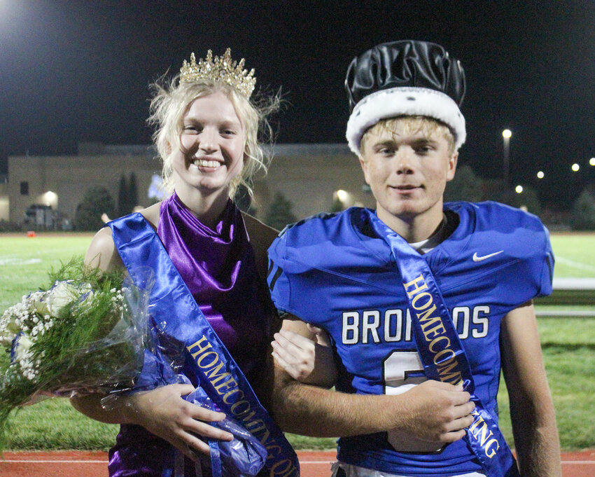 Averie Stuhr was crowned queen and Sam Ehlers crowned king at Centennial High's homecoming Sept. 13.