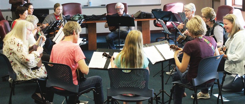 The Seward Area Ukulele Players gather once a month to play songs and share skills with one another. The group is open to players of all skill levels.