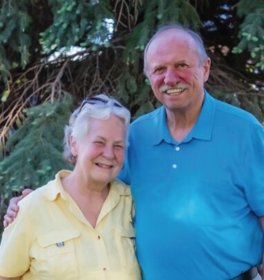 Pat and Jim Johnson of Crete have not been sitting still during their retirement. Instead they are on a tour of Nebraska, one community at a time.