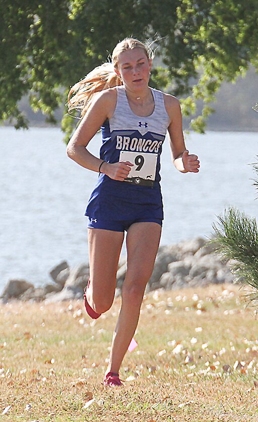 Carter Fritz of Centennial finished fourth at the Raymond Central Invite Oct. 3. The race was run at Branched Oak Lake.