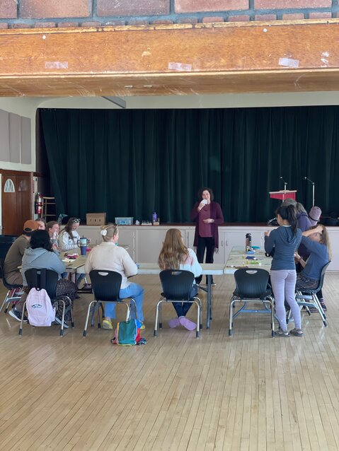 Jami Allred teaches a class in the West End.