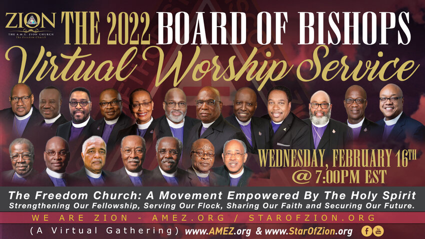 The 2022 Board Of Bishops Virtual Worship Service - Star of Zion