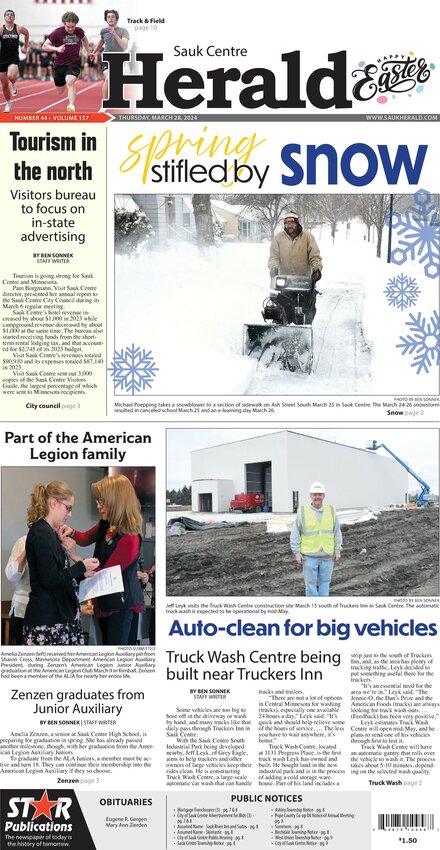 Thursday, March 28, 2024 - Sauk Centre Herald