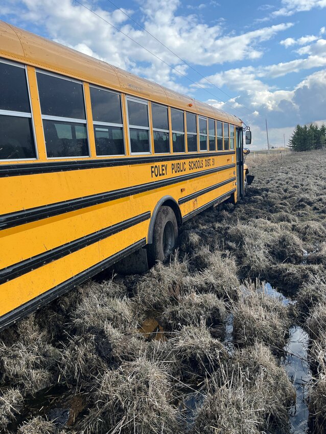 One child sustained minor injuries after a Foley Public Schools bus struck a culvert April 9 southeast of Buckman. The Morrison County Sheriff’s Office and assisting agencies responded to the scene.
