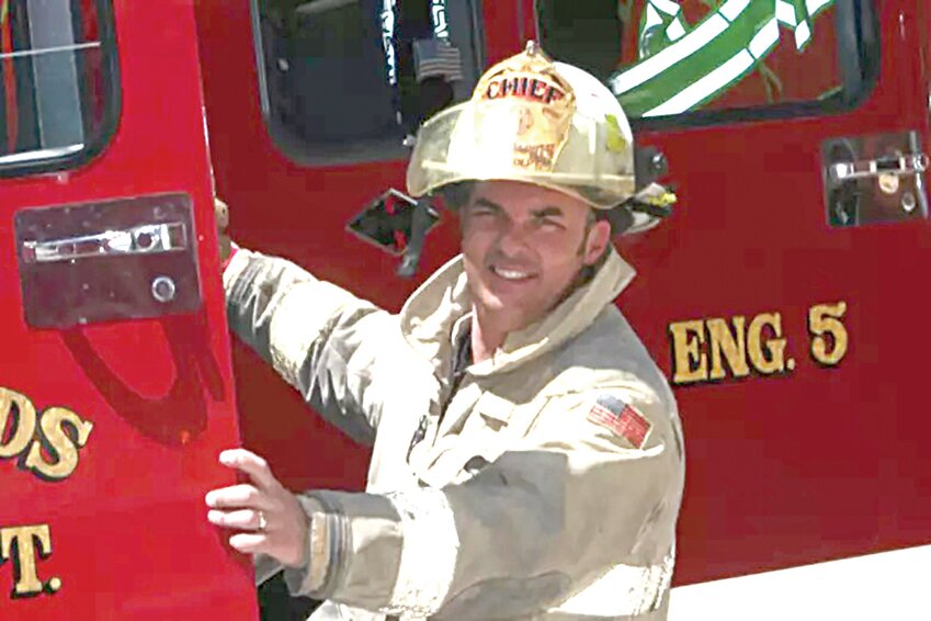 Tony Hommerding is pictured during his chief’s service with the Sauk Rapids Fire Department. Hommerding, 56, died March 8 at his home; firefighting colleagues said his enthusiasm was evident during his 25 years of service with the department.