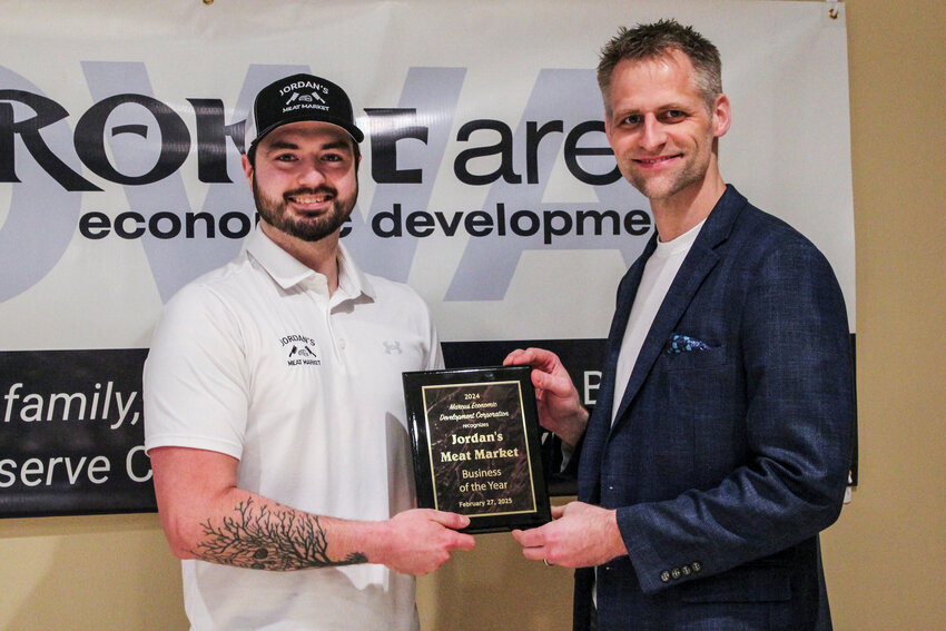 Grant Leavitt with Jordan Morris of Jordan's Meat Market