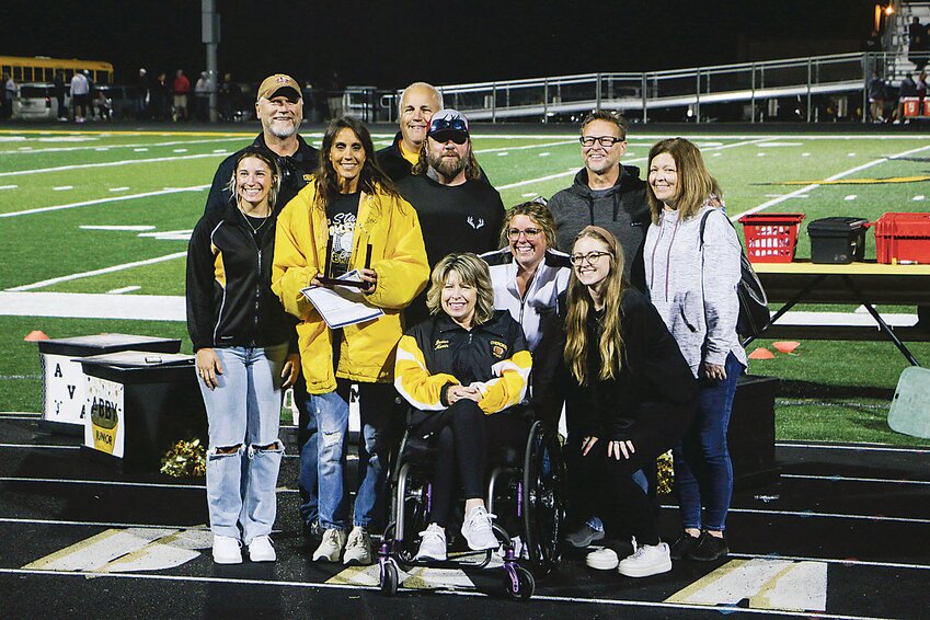 Front row from left: Emily Haselhoff, Jana Timmerman, Susie Haselhoff, Sophia McLoughlin and Kaylie Martin. Back: Adam Timmerman, Jim Haselhoff, Luke McLoughlin, Jim Martin and Rachelle Martin.