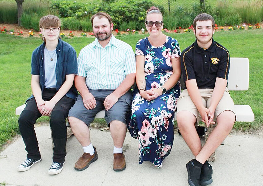 Lonny and Renee Stull with Madison and David.