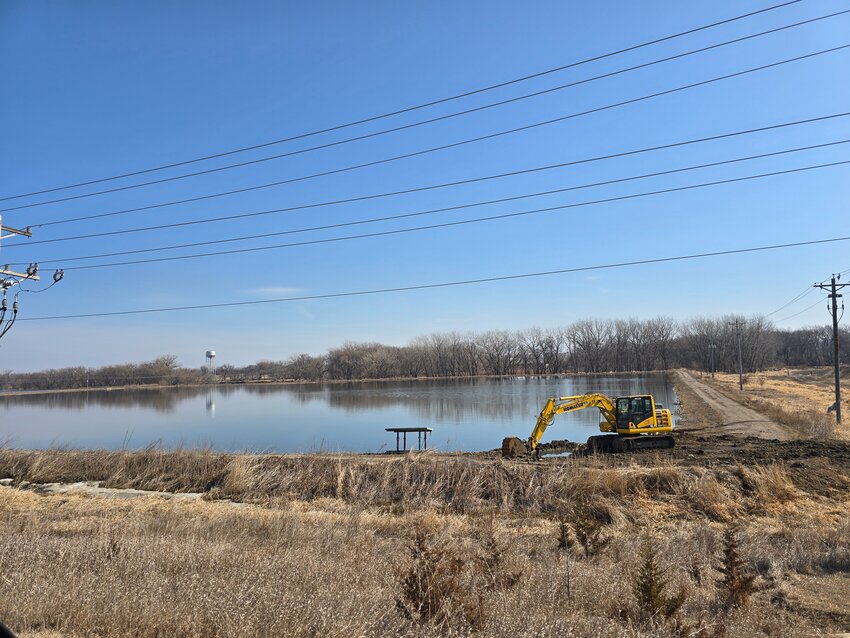 A view of one of Cherokee's wastewater lagoons.
