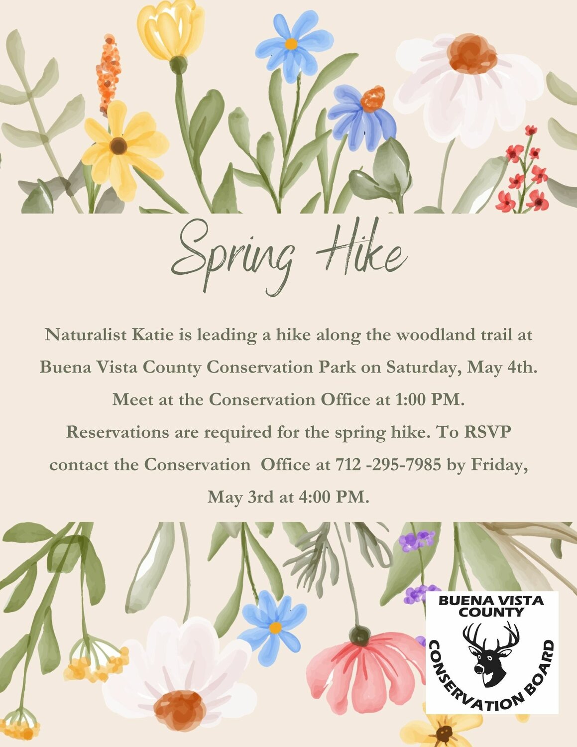 Take a hike with BV County Naturalist Katie Struss May 4 - Storm Lake ...