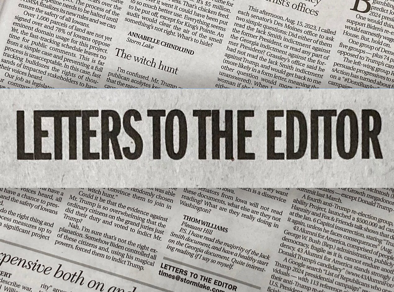 Letter to the Editor: Is Brenna Bird fit to serve? - Storm Lake Times Pilot