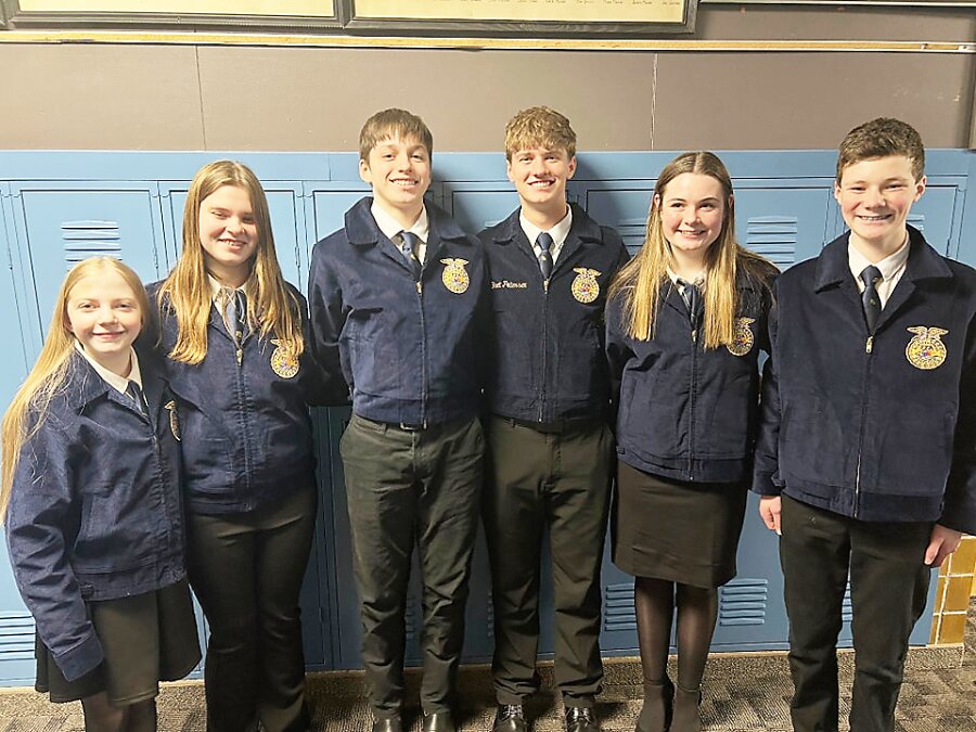 Gold Rating at Districts and Advancing to State FFA Competition. Experience the Action Team: Eden Smith, Alaina Siebenaller, Will Landgraf, Brett Peterson, Maymie Brinkman and Paul Foell.