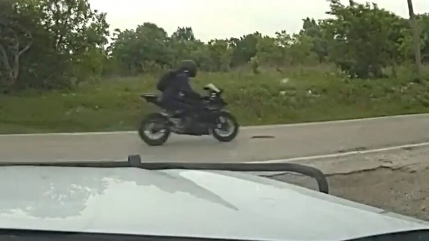 This motorcycle driver is wanted by Parker County for evading officers and speeding.