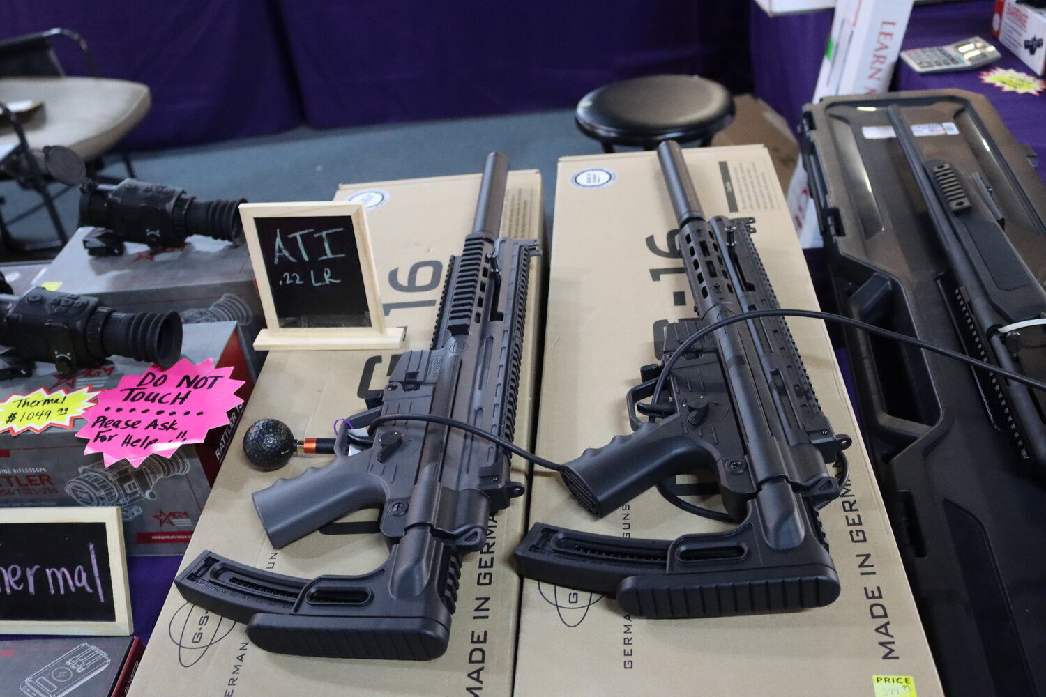 From the space-age Kel-Tec to the Tokarev of the old USSR, Falcon Firearms of Burleson offered event-goers an eclectic selection of armaments.