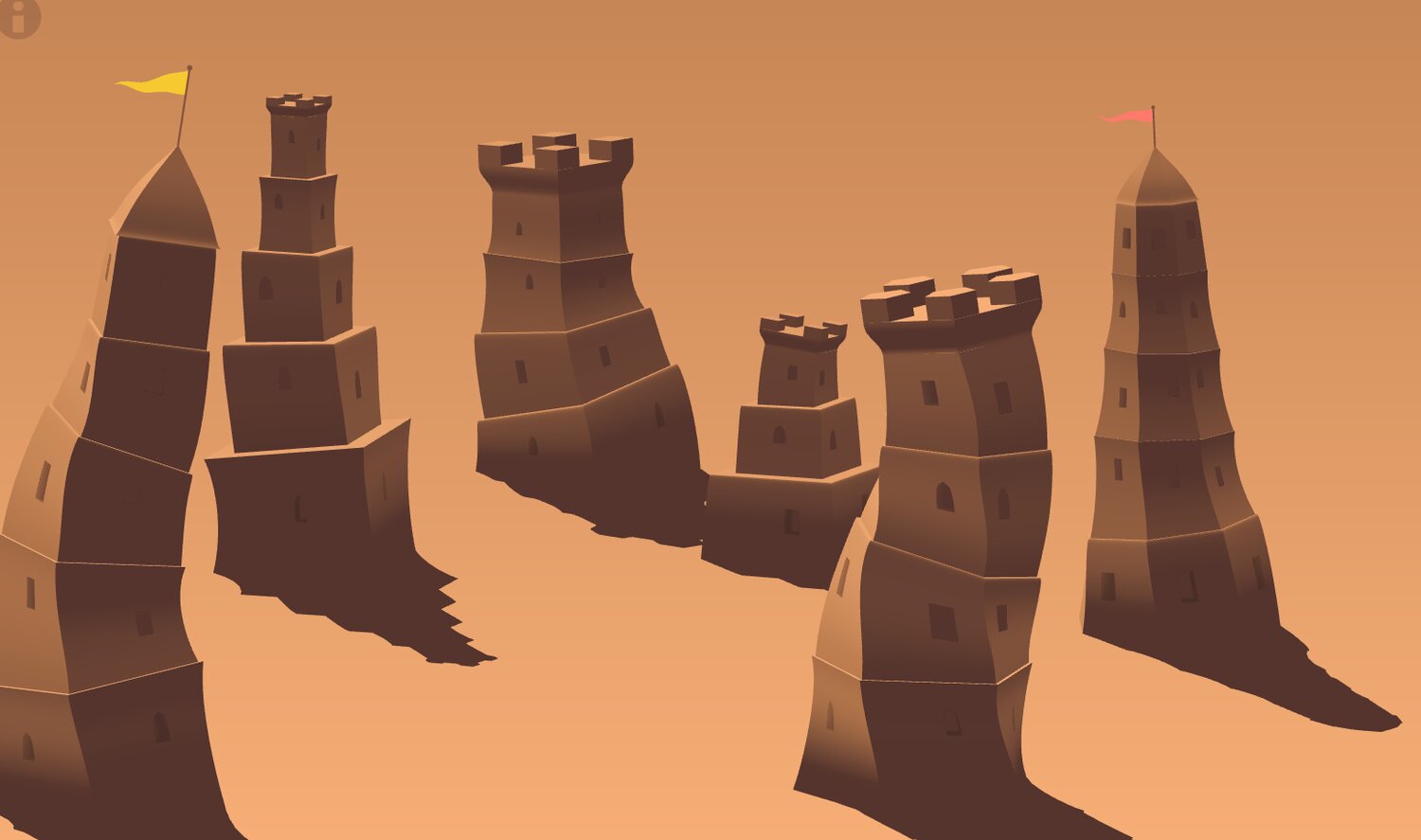 Vectorpark’s Sandcastles is exactly what it sounds like – a sandcastle generator. Build as many as you can before the sea comes in to wash them away.