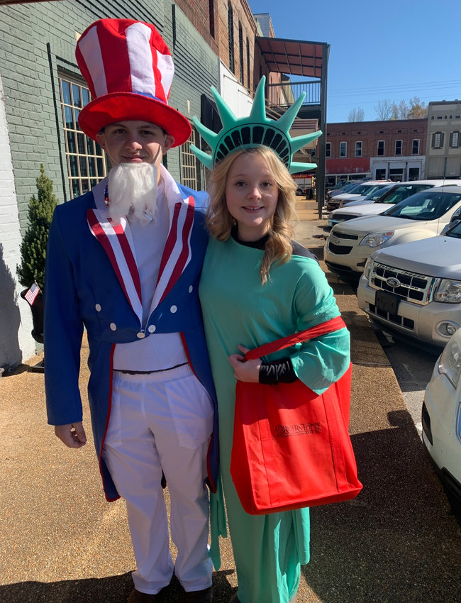 Famous characters - Uncle Sam and Lady Liberty will make another appearance this Saturday at the Veterans Day Parade that starts at 9 a.m. in Downtown Iuka.